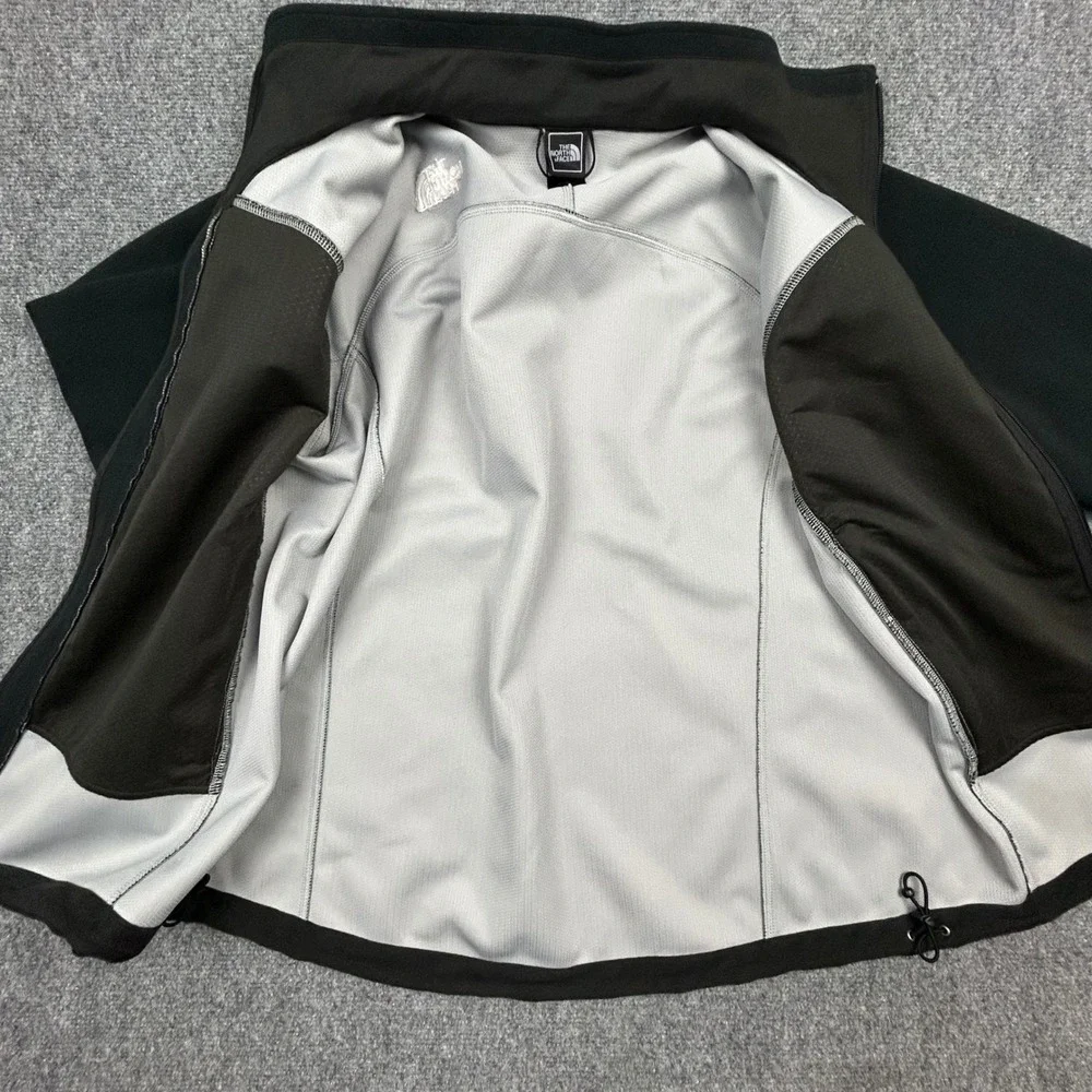The North Face WindWall Fleece Jacket Mens L Black Full Zip Gorpcore VTG Y2K